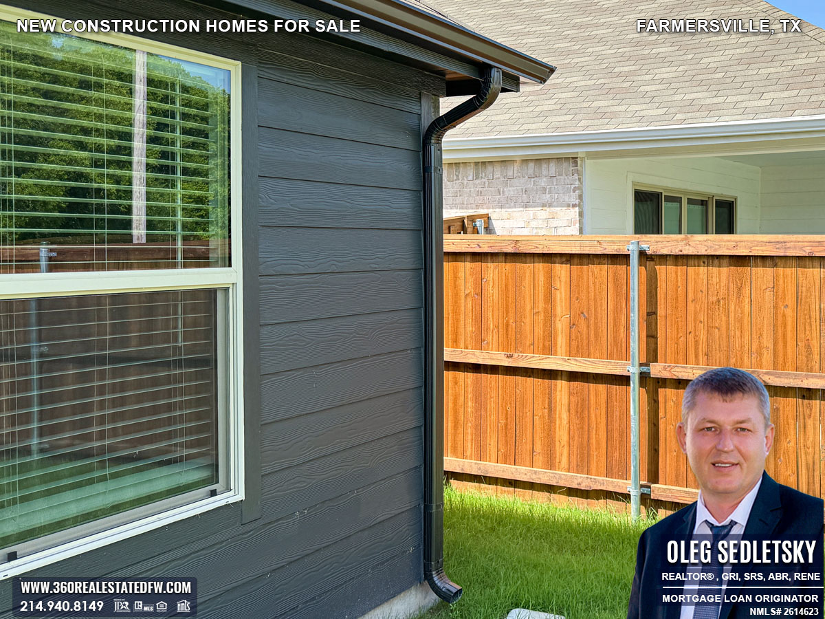 New construction homes for sale in Farmersville, Texas