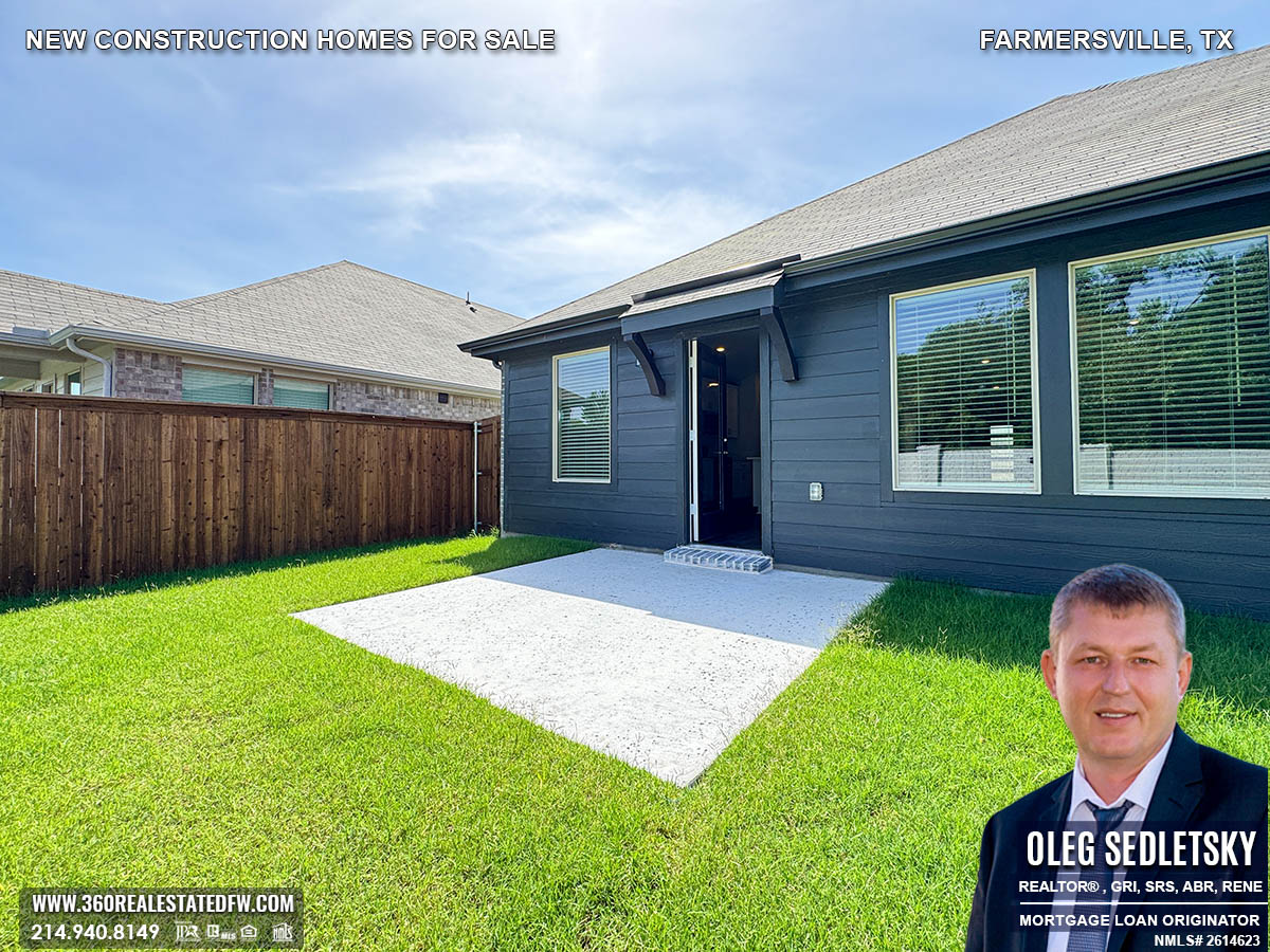 New construction homes for sale in Farmersville, Texas