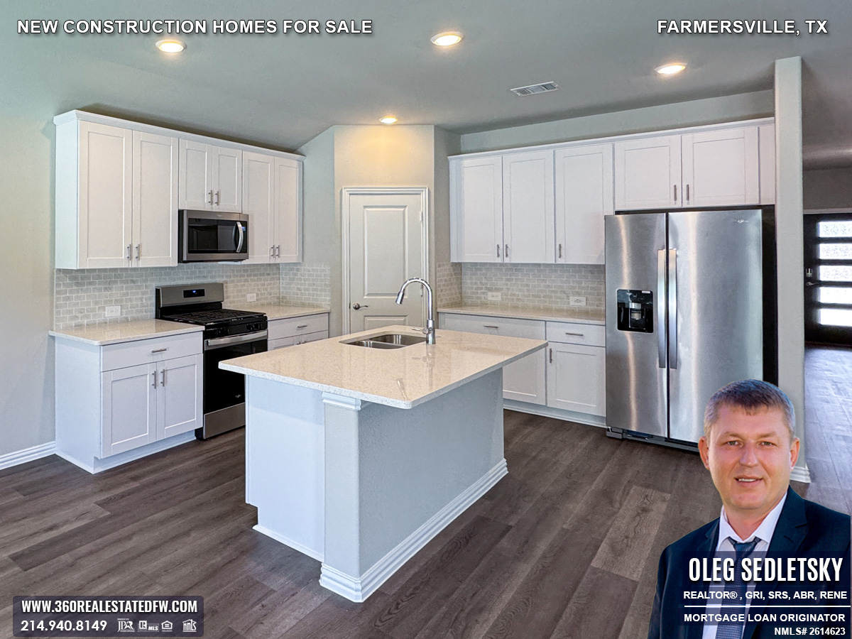 New construction homes for sale in Farmersville, Texas