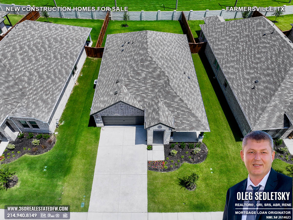 New construction homes for sale in Farmersville, Texas