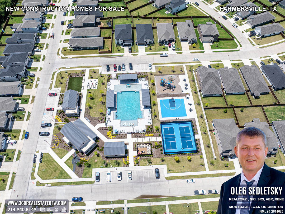 New construction homes for sale in Farmersville, Texas