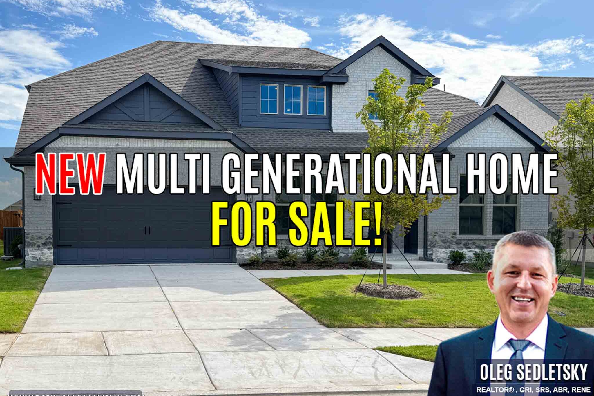 A one-of-a-kind next-gen new construction home available for sale in the Dallas area! Built for modern multigenerational living, it blends style with functionality. Inventory is Limited—Act Now!