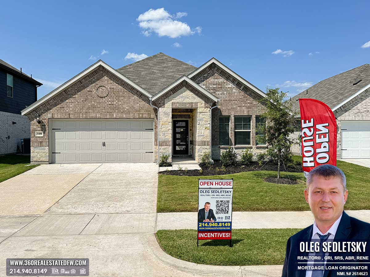 Exceptional new construction homes for sale in Farmersville, Texas. 1-Story, 4 Bed, 3 Bath, Flex, 2260 sqft, Covered Patio, 2 Car Garage