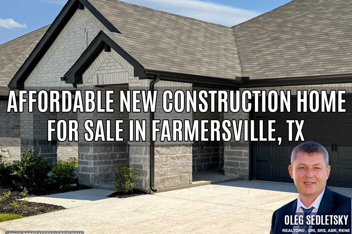 Exceptional new construction homes for sale in Farmersville, Texas. 1 Story, 3 Bed, 2 Bath, Flex, 1830 sqft, Covered Patio, 2 Car Garage