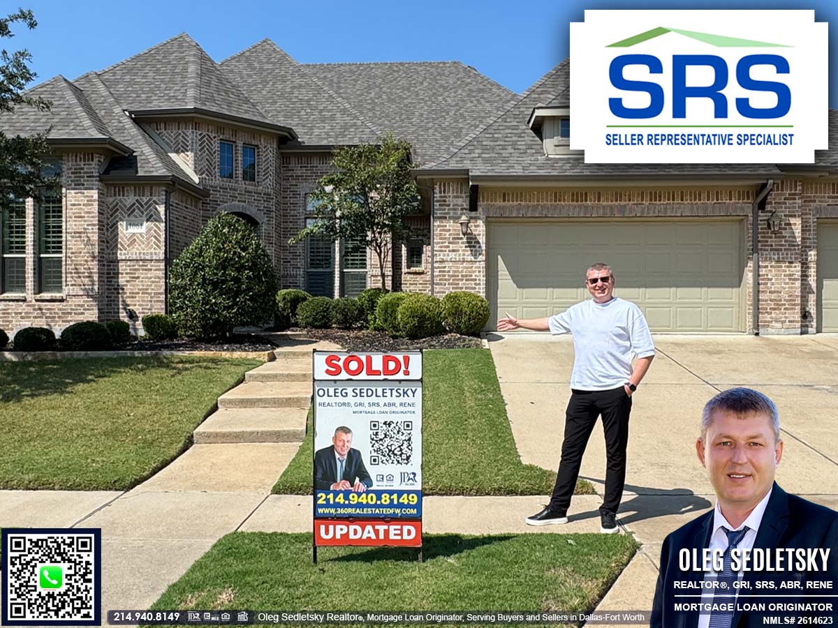 Oleg Sedletsky, a distinguished Realtor in Dallas-Fort Worth, holds numerous real estate designations and certifications (including SRS), showcasing his commitment to excellence and expertise in the field.