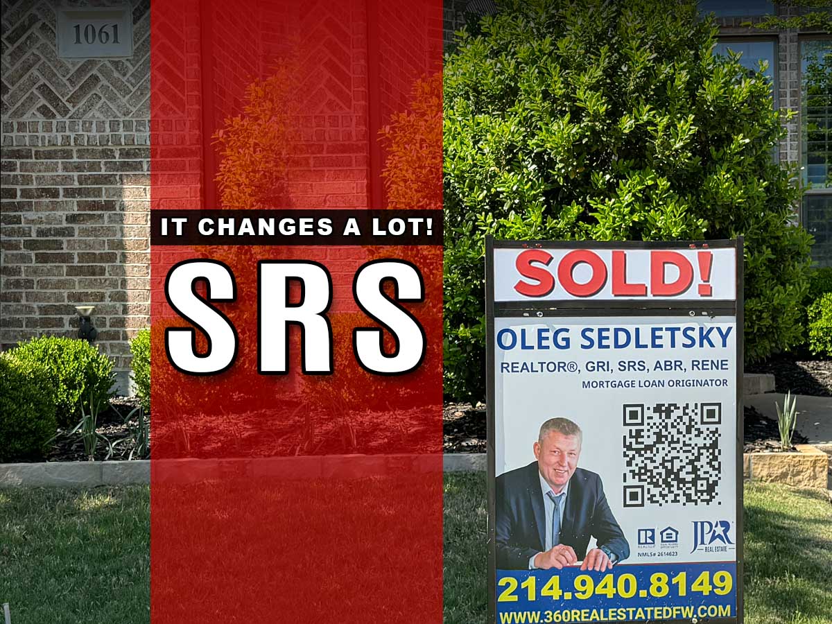 Oleg Sedletsky, a distinguished Realtor in Dallas-Fort Worth, holds numerous real estate designations and certifications (including SRS), showcasing his commitment to excellence and expertise in the field.
