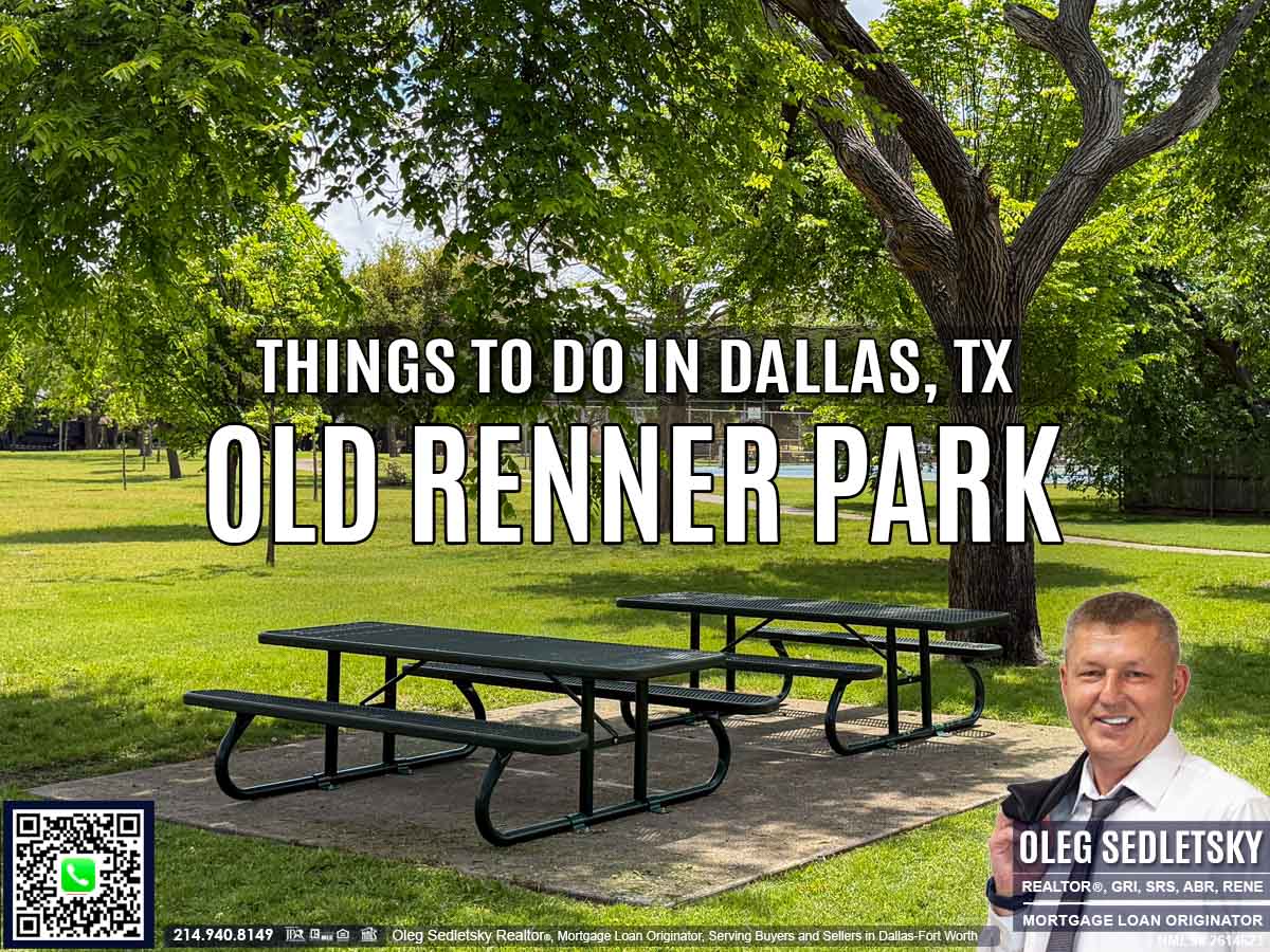Old Renner Park and Tennis Courts Dallas TX | Playground, Trails, picnic tables, tennis courts, benches