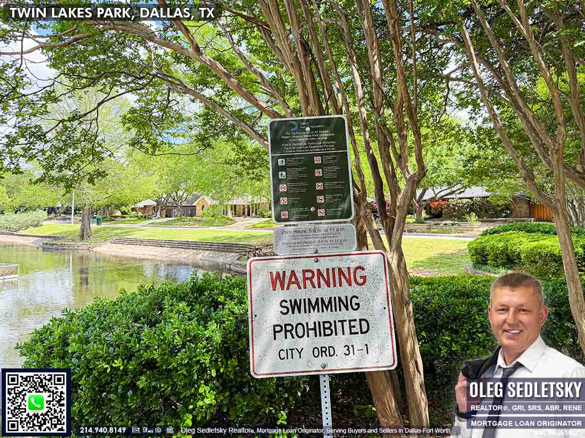 Twin Lakes Park Dallas TX | Pond, Fishing, Benches