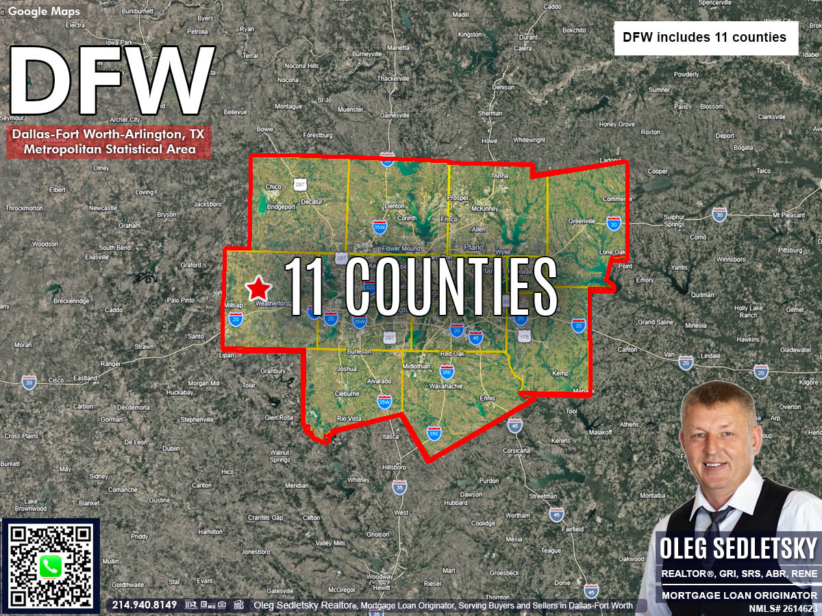 New DFW boundaries explained.. DFW metropolitan division changes after July 2023