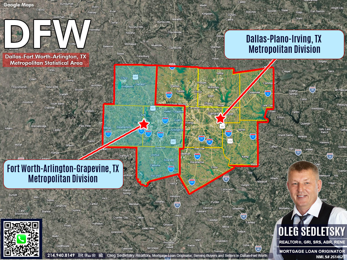 New DFW boundaries explained.. DFW metropolitan division changes after July 2023