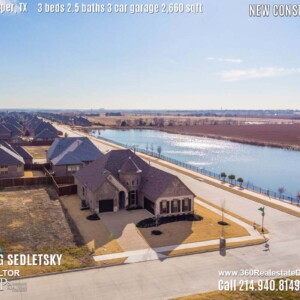 New Construction Home in Prosper, TX. Aerial Photos. Contact Oleg Sedletsky REALTOR - 214.940.8149 - www.360RealEstateDFW.com - JP & Associates Realtors 3 Beds, 2.5 Baths, 3 Car Garage, 2660 sqft Note! Information provided is deemed reliable, but is not guaranteed and should be independently verified. Price and Home Availability is subject to change without notice. Square footages are approximate.