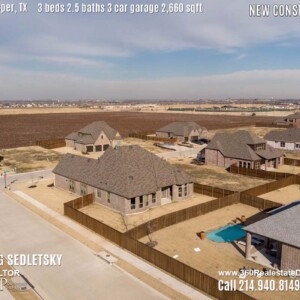 New Construction Home in Prosper, TX. Aerial Photos. Contact Oleg Sedletsky REALTOR - 214.940.8149 - www.360RealEstateDFW.com - JP & Associates Realtors 3 Beds, 2.5 Baths, 3 Car Garage, 2660 sqft Note! Information provided is deemed reliable, but is not guaranteed and should be independently verified. Price and Home Availability is subject to change without notice. Square footages are approximate.