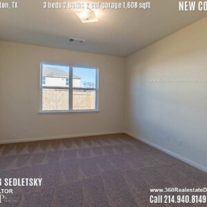New Construction Home in Princeton, TX Contact Oleg Sedletsky REALTOR - 214.940.8149 - www.360RealEstateDFW.com - JP & Associates Realtors 3 Beds, 2 Baths, 2 Car Garage, 1608 sqft Note! Information provided is deemed reliable, but is not guaranteed and should be independently verified. Price and Home Availability is subject to change without notice. Square footages are approximate.
