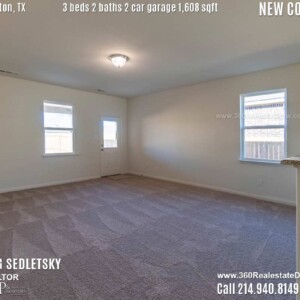 New Construction Home in Princeton, TX Contact Oleg Sedletsky REALTOR - 214.940.8149 - www.360RealEstateDFW.com - JP & Associates Realtors 3 Beds, 2 Baths, 2 Car Garage, 1608 sqft Note! Information provided is deemed reliable, but is not guaranteed and should be independently verified. Price and Home Availability is subject to change without notice. Square footages are approximate.