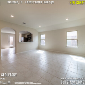 New Construction Home in Princeton, TX. April 2019. Contact Oleg Sedletsky REALTOR - 214.940.8149 - www.360RealEstateDFW.com - JP & Associates Realtors
$214,990 1story, 4 Beds, 2 Baths, 2 Car Garage, 1630 sqft
Note! Information provided is deemed reliable, but is not guaranteed and should be independently verified.
Price and Home Availability is subject to change without notice. Square footages are approximate. New Construction Home in Princeton, TX. April 2019. Contact Oleg Sedletsky REALTOR - 214.940.8149 - www.360RealEstateDFW.com - JP & Associates Realtors $214,990 1story, 4 Beds, 2 Baths, 2 Car Garage, 1630 sqft Note! Information provided is deemed reliable, but is not guaranteed and should be independently verified. Price and Home Availability is subject to change without notice. Square footages are approximate.