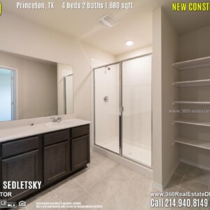 New Construction Home in Princeton, TX. April 2019. Contact Oleg Sedletsky REALTOR - 214.940.8149 - www.360RealEstateDFW.com - JP & Associates Realtors $220,990 1story, 4 Beds, 2 Baths, 2 Car Garage, 1680 sqft Note! Information provided is deemed reliable, but is not guaranteed and should be independently verified. Price and Home Availability is subject to change without notice. Square footages are approximate.