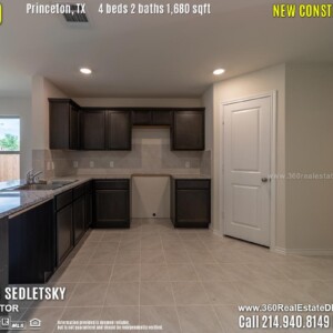 New Construction Home in Princeton, TX. April 2019. Contact Oleg Sedletsky REALTOR - 214.940.8149 - www.360RealEstateDFW.com - JP & Associates Realtors $220,990 1story, 4 Beds, 2 Baths, 2 Car Garage, 1680 sqft Note! Information provided is deemed reliable, but is not guaranteed and should be independently verified. Price and Home Availability is subject to change without notice. Square footages are approximate.