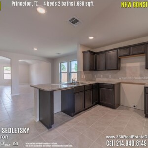 New Construction Home in Princeton, TX. April 2019. Contact Oleg Sedletsky REALTOR - 214.940.8149 - www.360RealEstateDFW.com - JP & Associates Realtors $220,990 1story, 4 Beds, 2 Baths, 2 Car Garage, 1680 sqft Note! Information provided is deemed reliable, but is not guaranteed and should be independently verified. Price and Home Availability is subject to change without notice. Square footages are approximate.