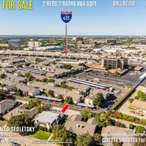 Condo For Sale in Dallas TX. 2 beds 2 baths 864 sqft. Dallas ISD - Call 214.940.8149 Oleg Sedletsky Realtor in Dallas, TX