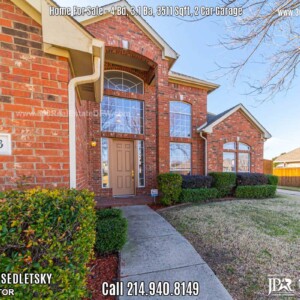 House For Sale 4Bd, 3.1 Ba, 3500 Sqft, in The Colony, TX. Well maintained 2 story home in highly sought after Legend Crest Community! Call Oleg Sedletsky Realtor at 214-940-8149